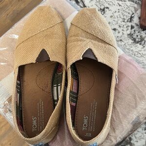 TOMS Natural Canvas Slip-Ons
